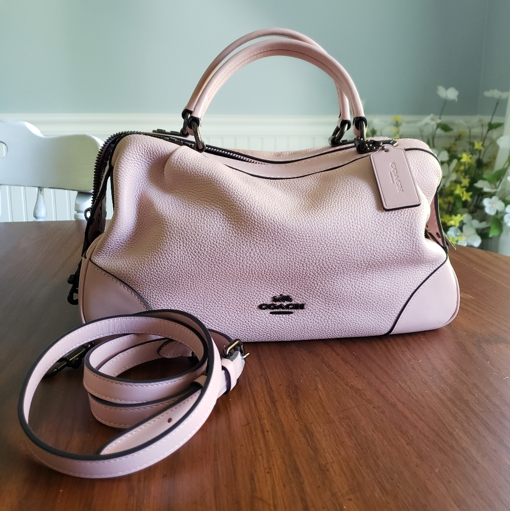 Coach Lane Satchel in Blossom Pink